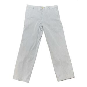 Southern Tide The Skipjack White‎ Blue Striped Dress Pants Mens Size 36